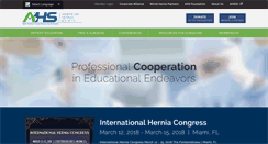 Desktop Screenshot of americanherniasociety.org